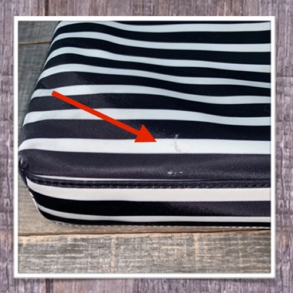 kate spade Daveney Laptop Bag Black & Cream Stripe - Picture 5 of 8